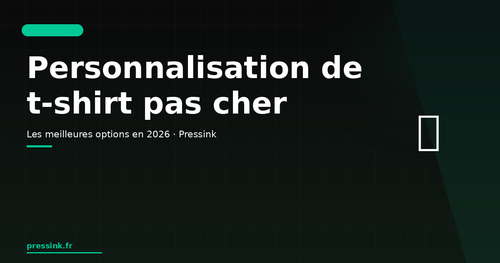 Personnalisation de t-shirt pas cher : les meilleures options en 2026