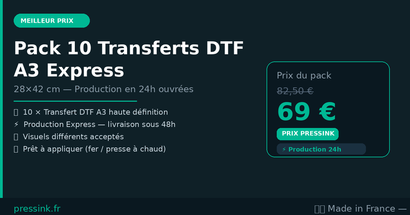 Pack 10 Transferts A3 Express